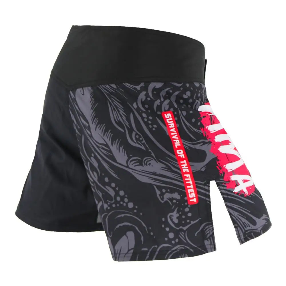 Shorts SUOTF de pelea MMA – Transpirables y resistentes