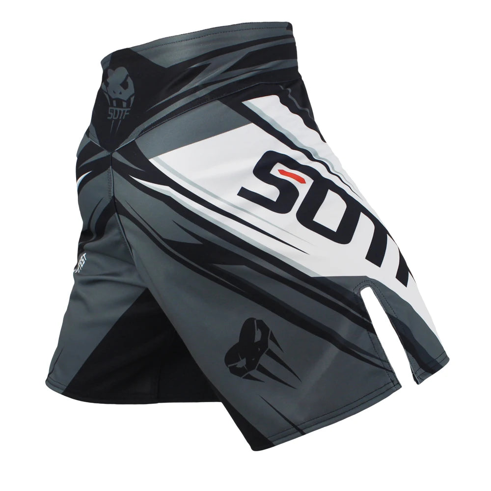 Shorts de pelea SOTF MMA para adultos – Diseño geométrico