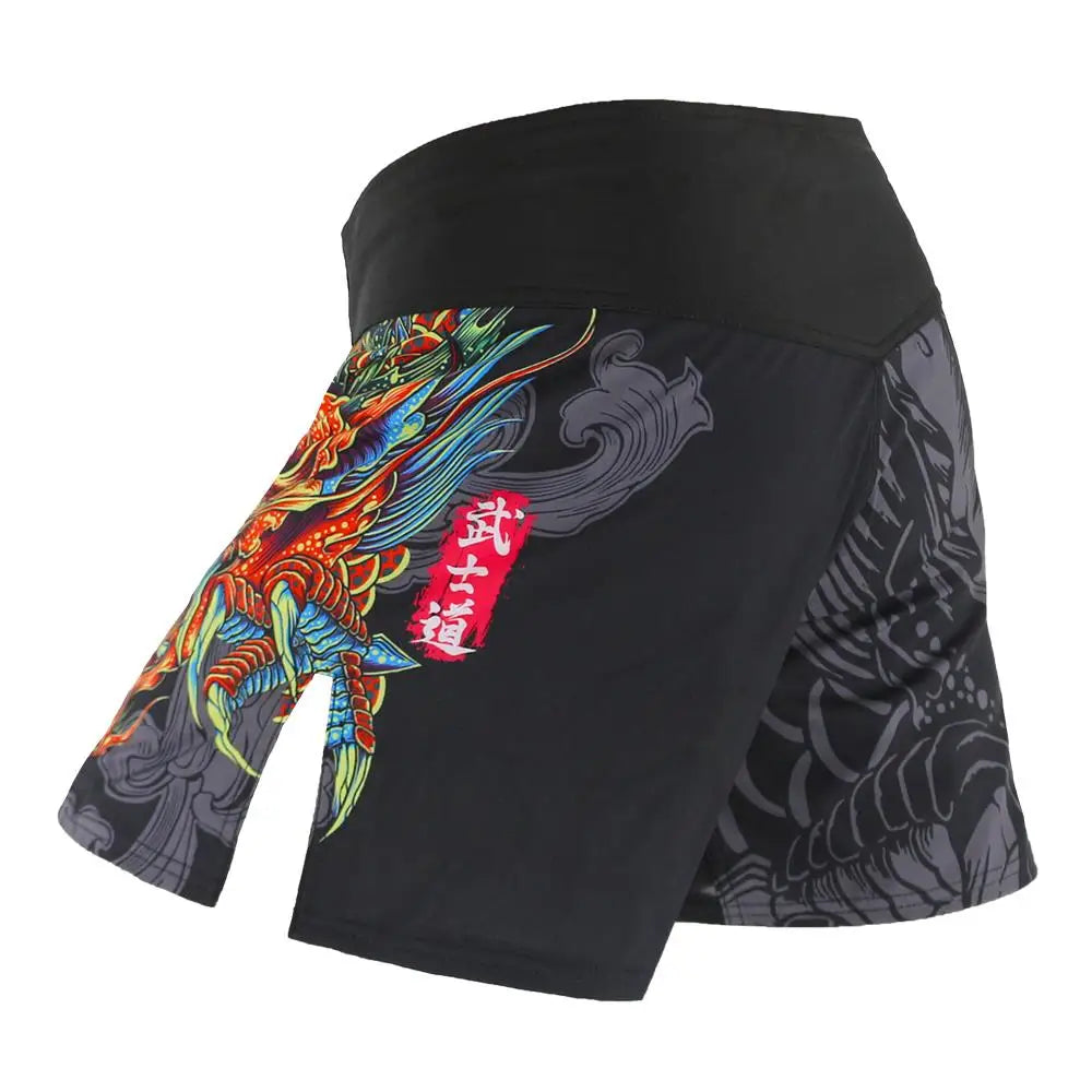 Shorts SUOTF de pelea MMA – Transpirables y resistentes