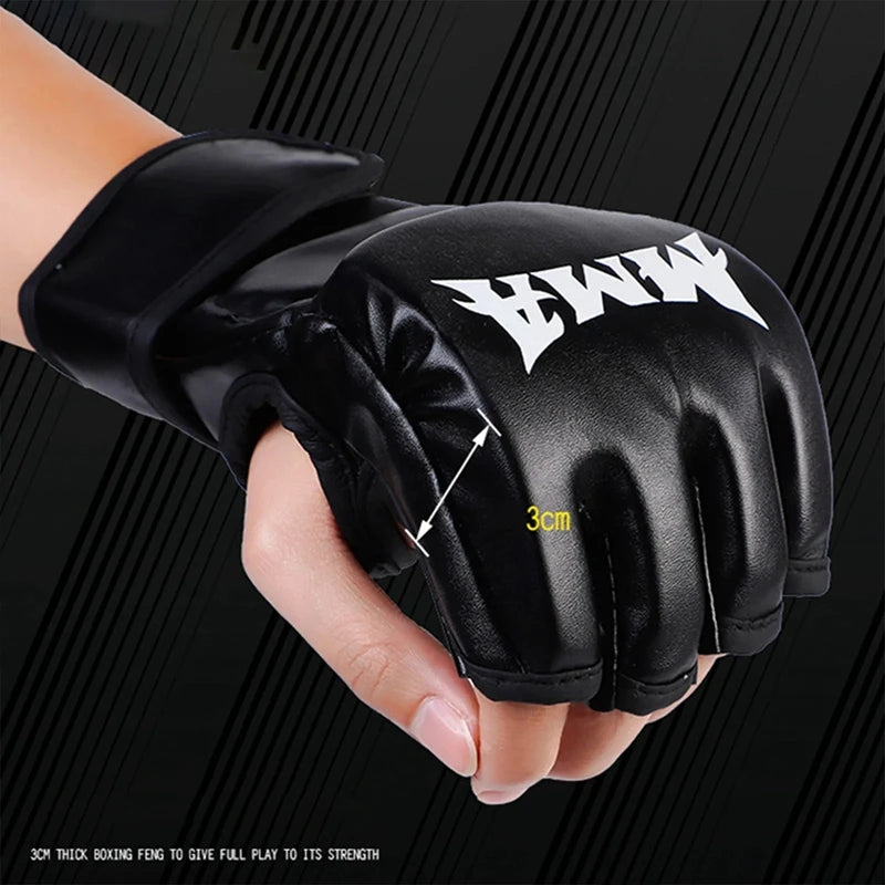 Guantillas MMA – Guantes sin dedos para entrenamiento de boxeo, Kickboxing y Muay Thai