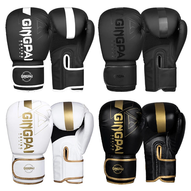 Guantes de boxeo – Disponibles en 8, 10, 12 y 14 oz, ideales para entrenamiento en Muay Thai y MMA