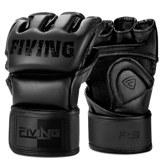 Guantillas FIVING de boxeo – Guantes de cuero sintético para MMA, Kickboxing y Karate