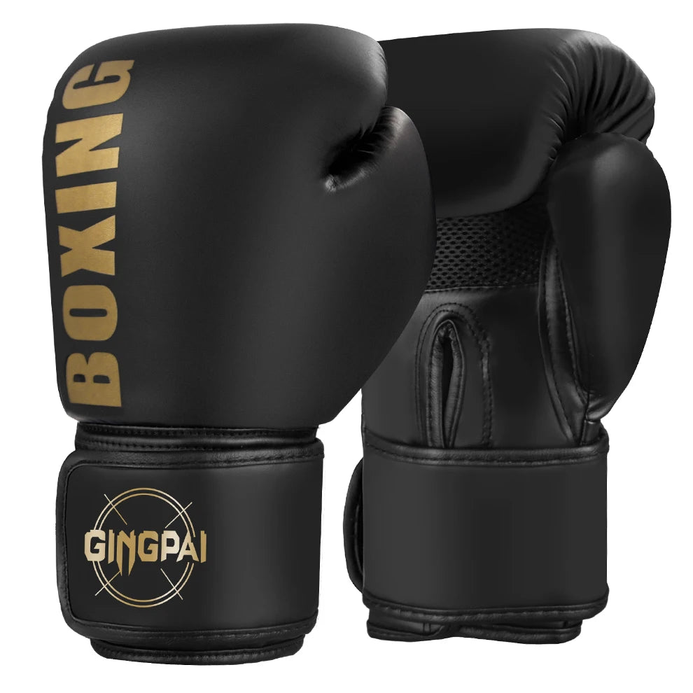 Guantes de boxeo profesionales – Disponibles en 6, 8, 10 y 12 oz, ideales para Sanda, Muay Thai y MMA